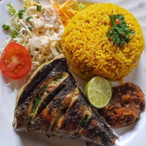 RIZ JAUNE AU POISSON THON - LEGUME